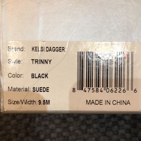 Kelsi Dagger * Black Suede Platform Heels * 9.5 - Picture 5 of 5